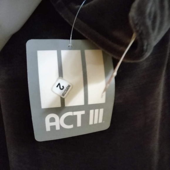 1970s dead stock ACT III 2 pc Velveteen long top & pants set. - Picture 9 of 12